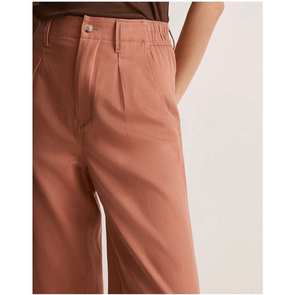 Madewell Women's Neale Straight-Leg Pant In Drapeweave CM5 Mustard Gold Size 6 - Picture 2 of 16